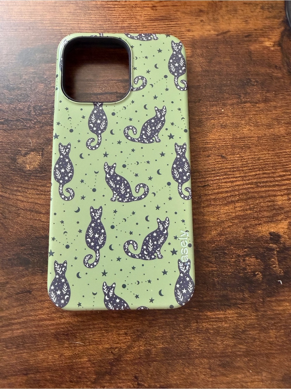 CASELY Bold Green Cat iPhone 15 Pro Max Case
